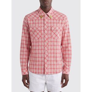 Versace Men Check Cotton Shirt Versace